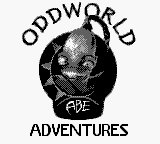 Oddworld Adventures title screen for GameBoy